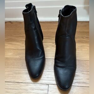 Mango Sleek Black Ankle Booties